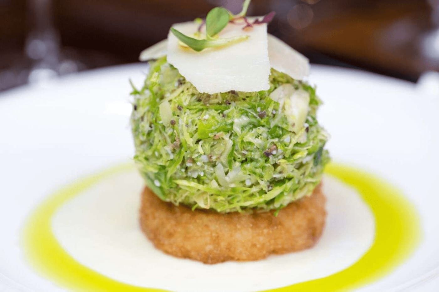 Shaved Brussels Sprouts Salad.